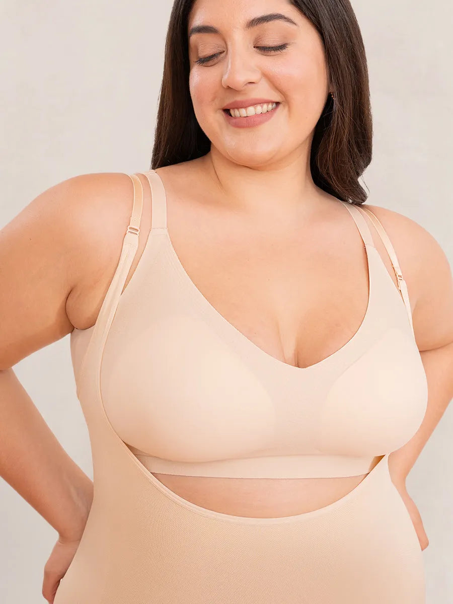 Body Moldeador Mavi Essentials™ con Short y Escote Abierto