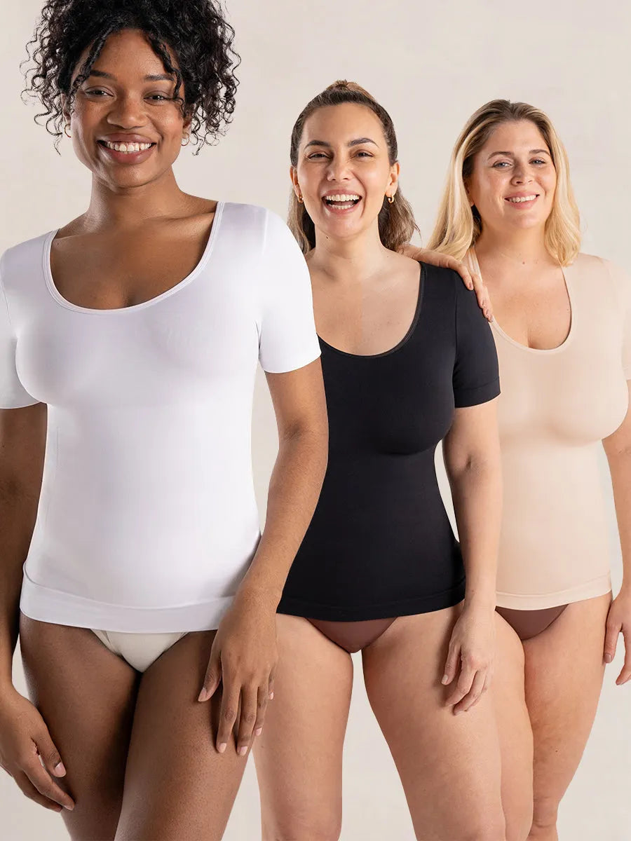 Camiseta Moldeadora Mavi Essentials™ de Manga Corta