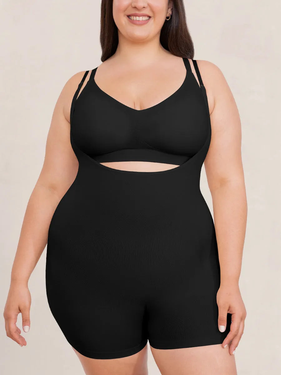 Body Moldeador Mavi Essentials™ con Short y Escote Abierto